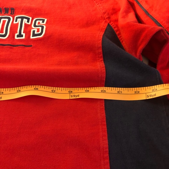 Vintage 1990s NFL New England Patriots thick long sleeve v neck embroidered logo - Picture 4 of 15
